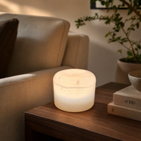 Abat-jour en marbre naturel blanc, LED de luxe, sur mesure, en marbre naturel pour villa, hôtel, salon