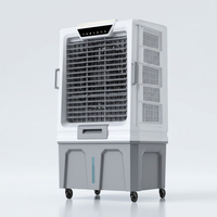 Refroidisseur d'air évaporatif industriel 20000m³/h 800W Réservoir d'eau 150L Contrôle tactile et à distance 3 vitesses de ventilation