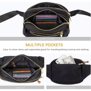 Échantillon Gratuit : Sacs Banane pour Femmes et Hommes, Sacs Ceinture avec 4 Poches Zippées, Sacs Bandoulière Tendance Grande Capacité - Product Image 4