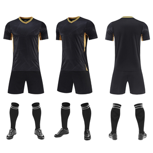 Groothandel snel drogende Spandex/Polyester voetbaltenues voor heren en dames, nieuw ontwerp, hittetransfer bedrukt, korte mouwen - Product Image 2