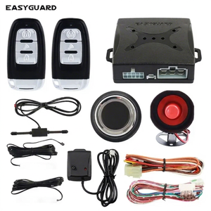 For EC003-NS Remote Engine Start PKE <b>Car</b> Alarm System <b>Push</b> Start Button for Universal DC12V <b>Cars</b> Focus Compatible - Product Image 1