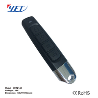 Télécommande de porte de garage YET2142 à code d'apprentissage 433,92 MHz, 4 boutons, pour portail coulissant et volet roulant, avec arrêt automatique