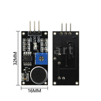 Modul Sensor suara 3 Pin penguat Sensor deteksi suara Amplifier LM393 mikrofon listrik Kit DIY