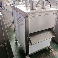 YOUBAN SUS304 Groente- en fruitsnijder CE-gecertificeerd, neerwaartse pers snijmachine voor zachte vruchten, bananen, sinaasappels en plantains.