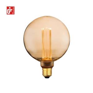 Precio de fábrica Venta caliente ámbar claro regulable <span class=keywords><strong>E27</strong></span> <span class=keywords><strong>G125</strong></span> 2,5 W/3,5 W/4W bombilla Led luces Vintage bombilla de filamento decorativa - Product Image 4