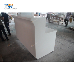 Conception de bureau de réception avant de magasin de <span class=keywords><strong>d</strong></span>étail <span class=keywords><strong>mobile</strong></span> de couleur blanche pour meubles de magasin - Product Image 6