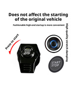 Housse de protection pour démarrage de voiture en un clic, autocollant décoratif pour démarrage sans clé, protecteur de bouton de contact et ornement de véhicule