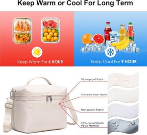 Sac isotherme portable et étanche personnalisé avec logo pour pique-nique, camping et repas – Idéal pour hommes et femmes - Product Image 2