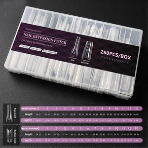 Formes à ongles françaises pleines couvertures ultra-fines, à démoulage facile, pour extensions d'ongles en acrylique longues, forme Stiletto et Amande, pour manucure en salon - Product Image 4