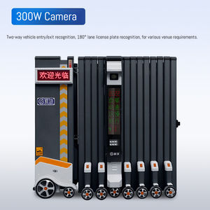 Porte télescopique rétractable intelligente en alliage d'aluminium, système de porte télescopique LPR, porte rétractable automatique pour usage industriel - Product Image 5