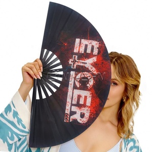 Ventilador de mano plegable de bambú de 13 ''personalizado de alta calidad - Product Image 3