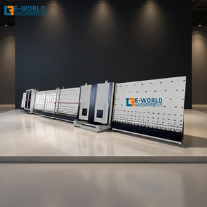 สายการผลิตกระจกฉนวนแนวตั้งอัตโนมัติ Eworld พร้อมระบบ PLC โครงสร้างอะลูมิเนียมและเหล็ก ความเร็ว 0.5-5 เมตร/นาที รองรับแรงดันไฟฟ้า 220-480V - Product Image 1