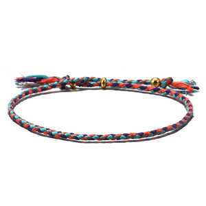 <span class=keywords><strong>Bracelet</strong></span> avec corde en <span class=keywords><strong>fil</strong></span> <span class=keywords><strong>de</strong></span> <span class=keywords><strong>soie</strong></span> pour femmes, bijou fait main, fin et réglable, à la mode, noir, bleu - Product Image 5
