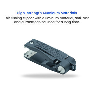 カスタムカラー対応 新製品 フライフィッシング用ラインクリッパーツール アルミニウム製 フィッシングラインニッパーカッター ステンレススチールブレード付き - Product Image 3