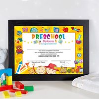 Certificat de diplôme préscolaire pour enfants, certificats de fin d'études de maternelle pour étudiants avec personnalisation de haute qualité, impression ou écriture