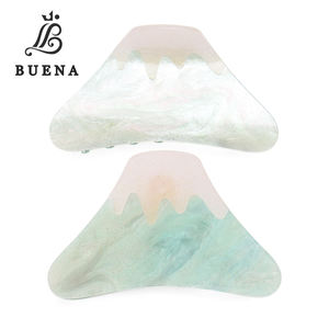 Nouvelles pinces à cheveux créatives Fujiyama, pinces à cheveux en acétate changeant de couleur, design <span class=keywords><strong>volcan</strong></span>, pinces à cheveux pour femmes - Product Image 1