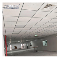 Plaques de plafond suspendu acoustiques en laine minérale ignifuge 2x4, à grille carrée, pour plafonds artistiques, design moderne, anti-moisissure