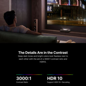 Proyector de Tiro Ultra Corto Formovie Cinema Edge, Económico, 2100 ISO Lúmenes, <span class=keywords><strong>2</strong></span>+32GB, HDR10, Smart Google TV, DLP 4K Láser - Product Image 4