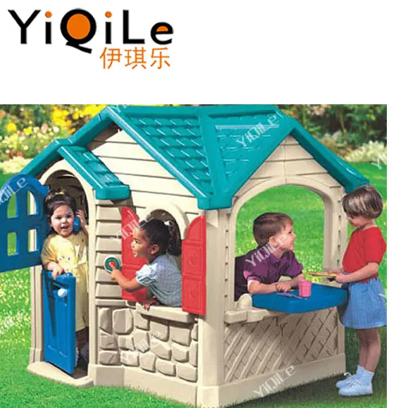 YIQILE الاطفال تلعب لعبة بلاستيكية حجيرة اللعب منزل المصنوعة في قوانغتشو الصين