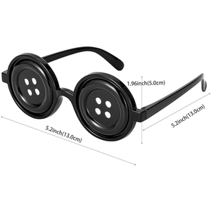 Button Eyes Glasses <b>Eyewear</b> Halloween Glasses Cosplay for Halloween Costume <b>Accessory</b> Party Favor <b>Eyewear</b> - Product Image 6