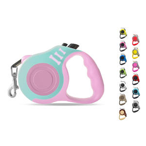 Vente en gros de laisse de décoration fluorescente écologique pour chien 5m extension en nylon rétractable automatique durable pour chiot en cours d'exécution - Product Image 1