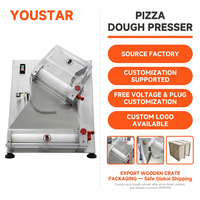Nouvelle machine à étaler la pâte à pizza automatique en acier inoxydable CE, avec presse à rouleaux avant, garantie 1 an
