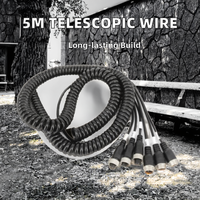 5M câble télescopique fronde 4 broches caméra Flex Aviation spirale Extension M12 tête de véhicule remorque fil cuivre Contact puissance