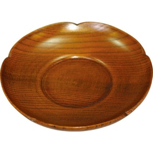 [Bois Naturel] Soucoupe à thé en forme de prune 4.0, Gravée à la main / Matcha, Sous-verre pour tasse à thé, Desserts japonais, Support pour aliments cuits à la vapeur, Commercial - Product Image 1