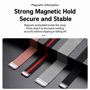 Correa de reloj de malla milanesa para Samsung Galaxy Watch de 18, 20 y 22 mm, de acero inoxidable con cierre magnético de liberación rápida, compatible con Huawei y <span class=keywords><strong>Amazfit</strong></span>. - Product Image 3