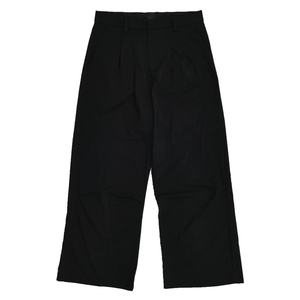 กางเกงเอวกลางเอวแบบสั่งตัดของผู้ชายกางเกงออกกำลังกายทรงหลวมมีจีบด้านหน้าสไตล์ใส่สบาย - Product Image 3