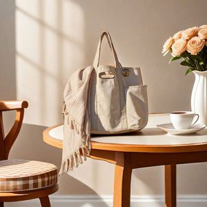 Large Women Canvas Tote Bag Reusable Custom Tote Shopping Bags Cotton Canvas Bag - Product Image 3