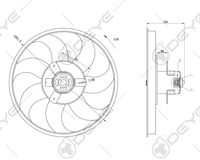 Ventilateur de refroidissement de radiateur à condensateur 7701036724 pour REANULT LAGUNA TWINGO MEGANE TWINGO THALIA