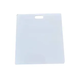 Em branco plástico PVC Photo ID Horizontal Slot Punch Card 30Mil