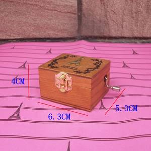 Caja de Música Moderna y Exquisita de Madera con Manivela, Marca HS, Regalo Creativo para Estudiantes, con la Canción 'You Are My <span class=keywords><strong>Sunshine</strong></span>' - Product Image 2