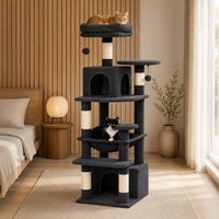 Arbre à chat double de luxe avec paniers, vente en gros, produit phare