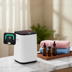 Appareil d'aromathérapie avec écran tactile LED, indicateur de chaleur à 60 degrés, minuterie, chauffage préréglé pour la salle de bain, le spa, l'utilisation avec des serviettes - Product Image 2