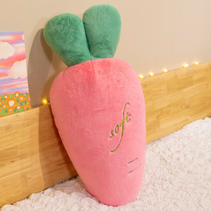 <b>Large</b> Soft Fruit <b>Pillow</b> Carrot Girls Children's Bed Plush Toy Sleeping <b>Pillow</b> Down and Cotton Filled Home Decoration Wholesale - Product Image 6