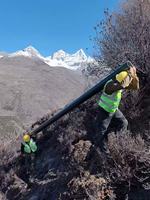 Poteau de distribution d'énergie en PRV sans entretien, poteau utilitaire en PRV, installation facile, poteau utilitaire en PRV léger