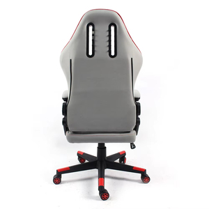 Silla Gamer de Alta Gama en Cuero PU Gris Ajustable, Modelo 5983 - Product Image 6