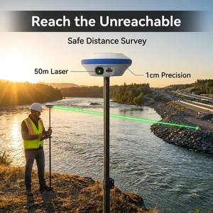 Stonex S30เลเซอร์โปรกล้องคู่รุ่นสากล GNSS RTK การสำรวจที่ดิน RTK พร้อมซอฟต์แวร์ surpad - Product Image 2