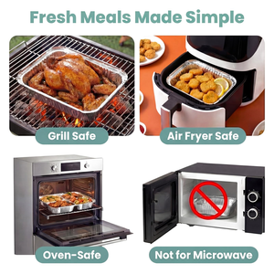 Wholesale Factory Price Eco-Friendly Oven Safe Disposable Aluminum Pan Plastic Lid Food Grade <b>Foil</b> <b>Containers</b> Food Packaging - Product Image 3