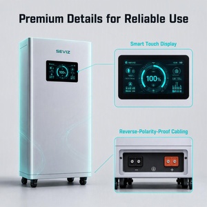 Système de stockage d'énergie domestique tout-en-un 5-10 kW LiFePO4 empilable avec BMS intelligent pour alimentation de secours solaire hybride - Product Image 5