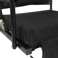 Chaise de patio personnalisée avec bandoulière et porte-gobelet, le support de base n'est pas facile à incliner les sièges de stade pliants pour les gradins