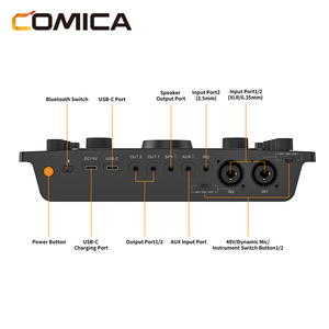 COMICA ADCaster C2(สีขาว) การ์ดเสียงสตรีมมิ่ง มิกเซอร์เสียงภายนอก เสียงคุณภาพเยี่ยม ช่วงความถี่ 20Hz-20kHz ตัดเสียงรบกวน - Product Image 5