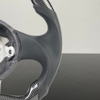 Volant de voiture en cuir perforé en fibre de carbone en forme de D avec affichage LED YZ pour Lamborghini Gallardo Lp570 Lp500 Upgrade