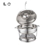 Nouveau design – Ensemble de réchauds de buffet en acier inoxydable or et argent, capacité 9L, chauffage à la vapeur, contrôle automatique de la température