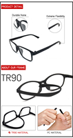Montures de lunettes unisexes magnétiques 5 en 1 avec verres polarisés interchangeables à clipser, monture optique