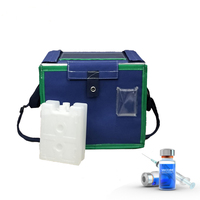 Boîte de transport d'échantillons biologiques personnalisée Boîte de réfrigération de stockage de médicaments Boîte de réfrigération médicale Transporteur de vaccins avec brique de glace
