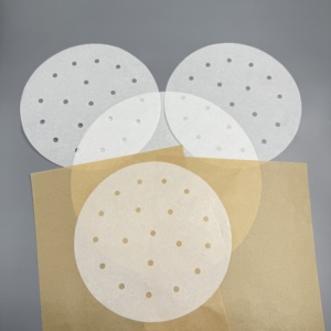 Round <b>Air</b> <b>Fryer</b> Steaming Paper Sheet Heat Resistant Silicone Parchment Paper <b>for</b> Grilling Freezing Food Wrapping - Product Image 5