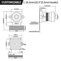 Prix usine IMX415 8MP Mipi Mini module de capteur de caméra CMOS 4k RGB couleur 8 mégapixels Module de caméra Drone